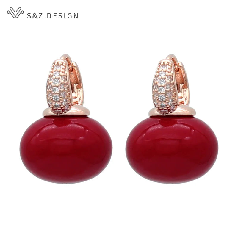 Women's Pearl & Cubic Zirconia Round Dangle Earrings