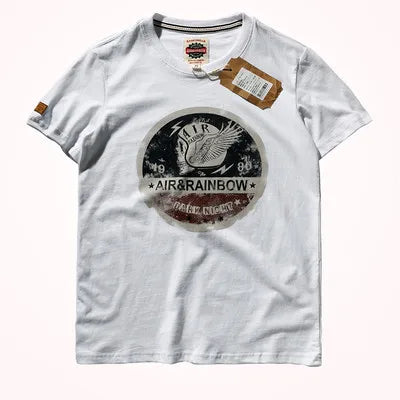 Washed Cotton Printed Short Sleeve Tee