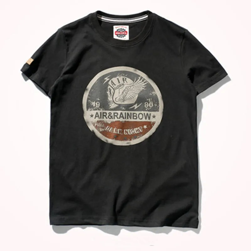 Washed Cotton Printed Short Sleeve Tee