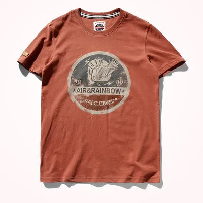 Washed Cotton Printed Short Sleeve Tee