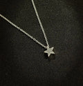Women's Gold & Silver Star Pendant Choker Necklace