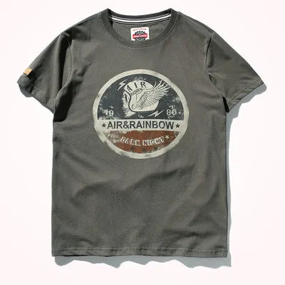 Washed Cotton Printed Short Sleeve Tee