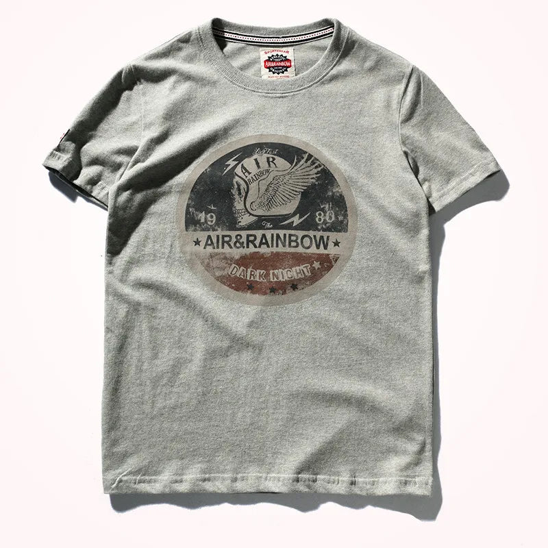 Washed Cotton Printed Short Sleeve Tee