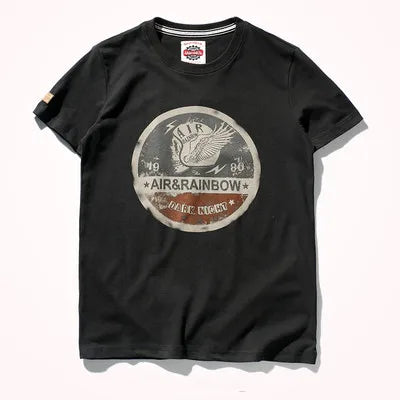 Washed Cotton Printed Short Sleeve Tee