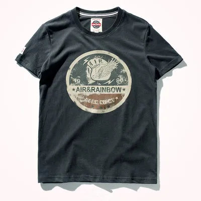 Washed Cotton Printed Short Sleeve Tee