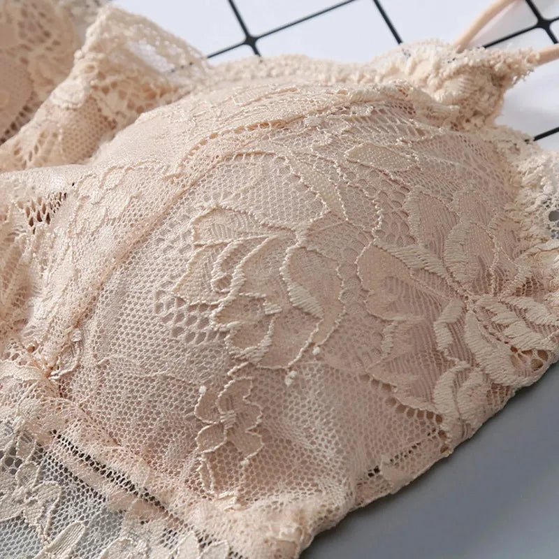 Lace Bralette Bustier Crop Top