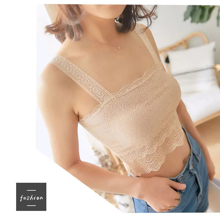 Lace Camisole with Chest Pads
