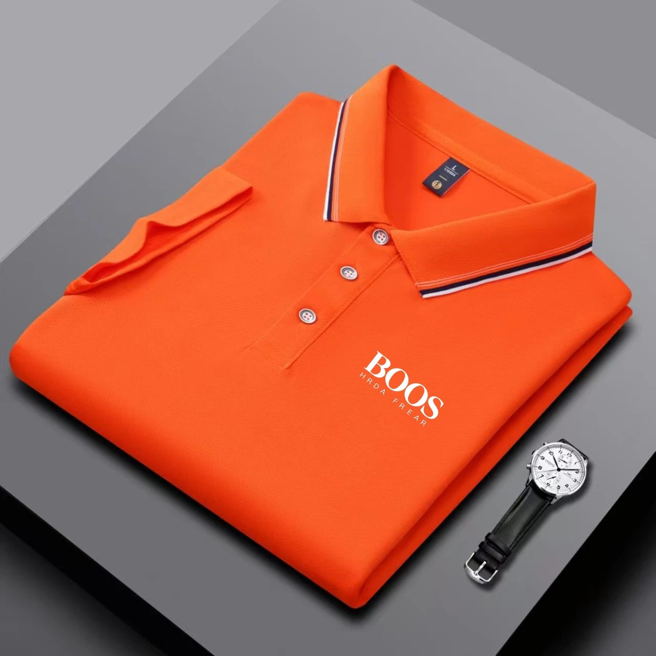 Breathable Embroidered Polo Shirt