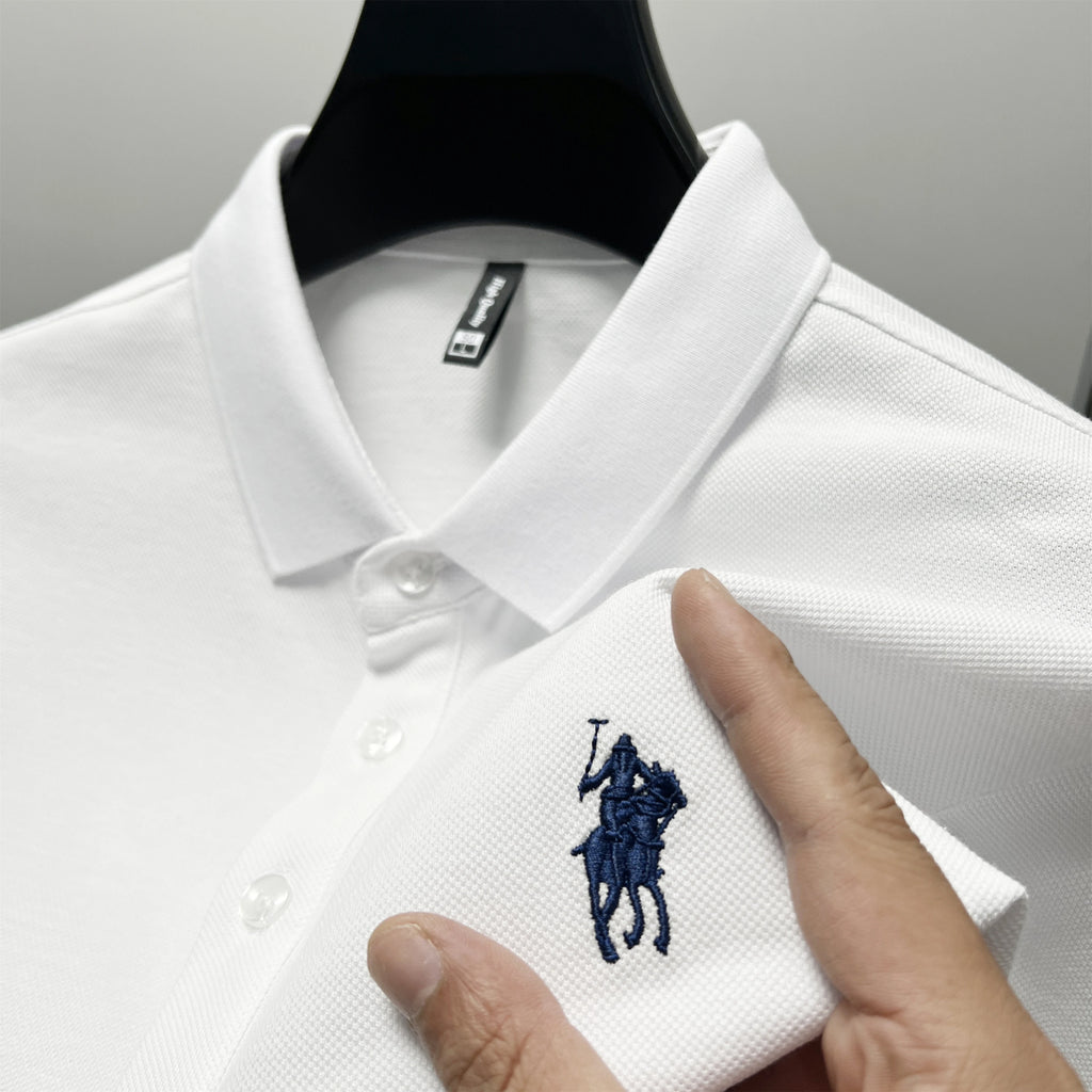 Embroidered Cotton Polo Shirt