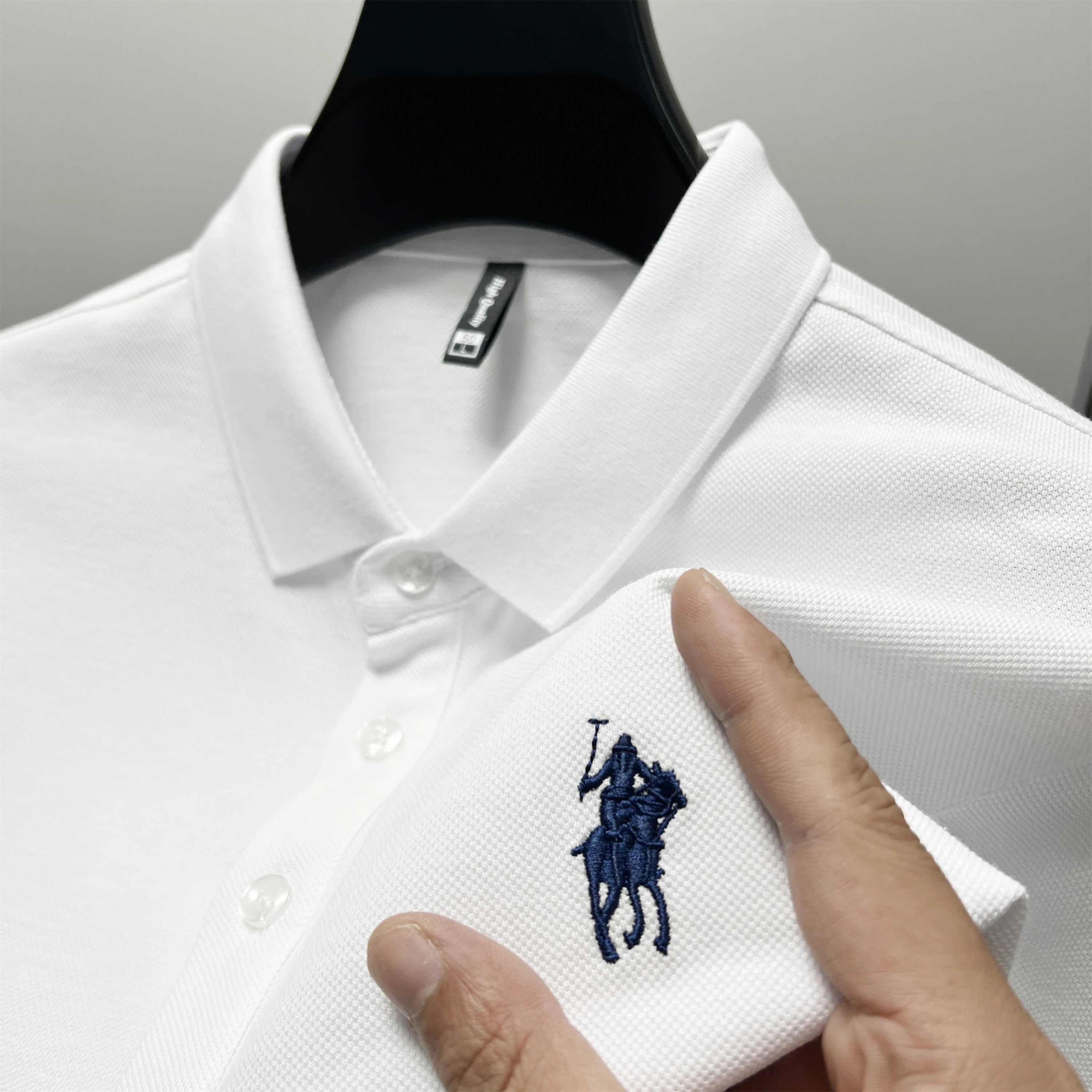 Embroidered Cotton Polo Shirt
