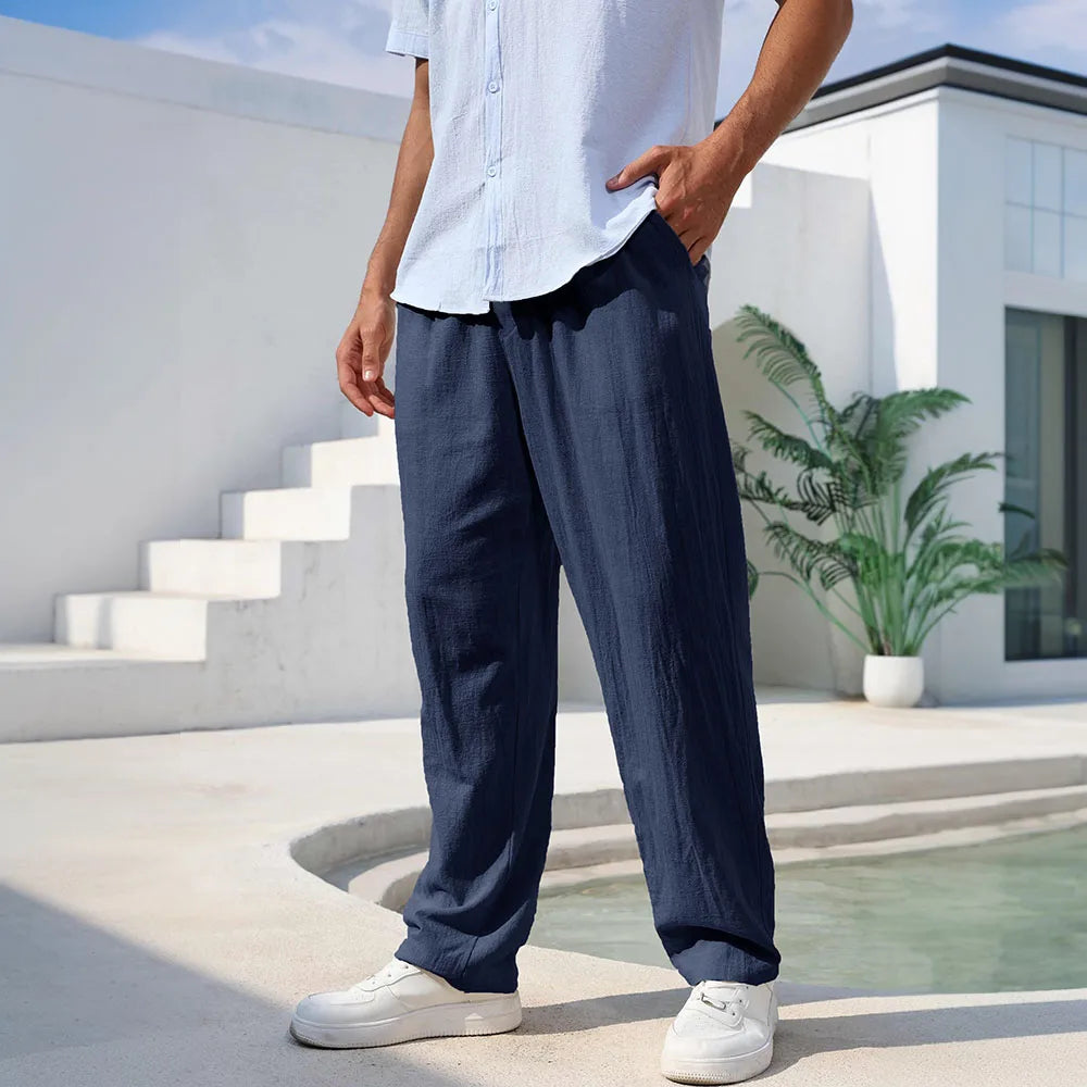 Cotton Linen Beach Sweatpants
