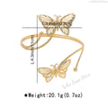 Lacteo Trendy Geometric Twisted Cuff Bracelet On The Upper Arm for Women Water Drop Shape Bangles Adjustable Jewelry Party Girls