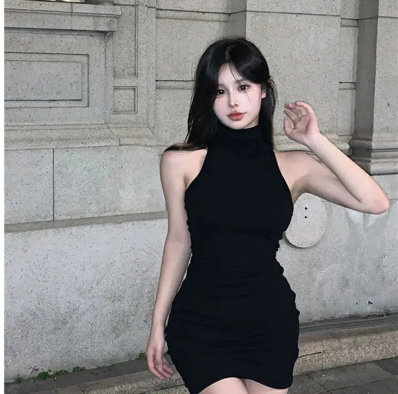 High Neck Bodycon Dress