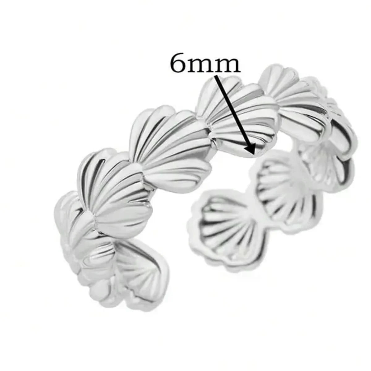 Creative Shell Open Ring For Women Gold Silver Color Simple Design Unique Holiday Summer Jewelry Friend Lover Finger Ring