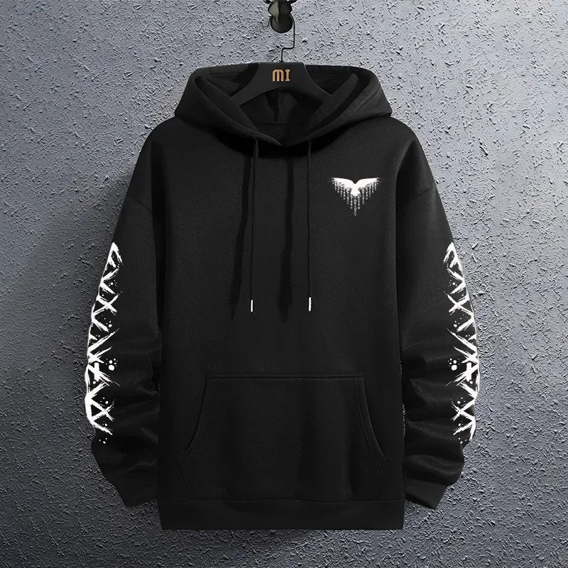 Sporty Pullover Hoodie Sweatshirt