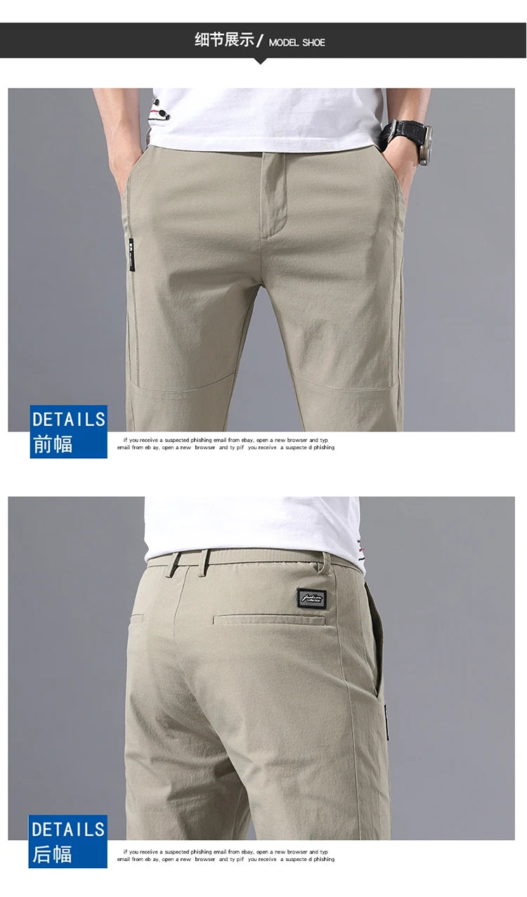 Slim Fit Stretch Chino Trousers