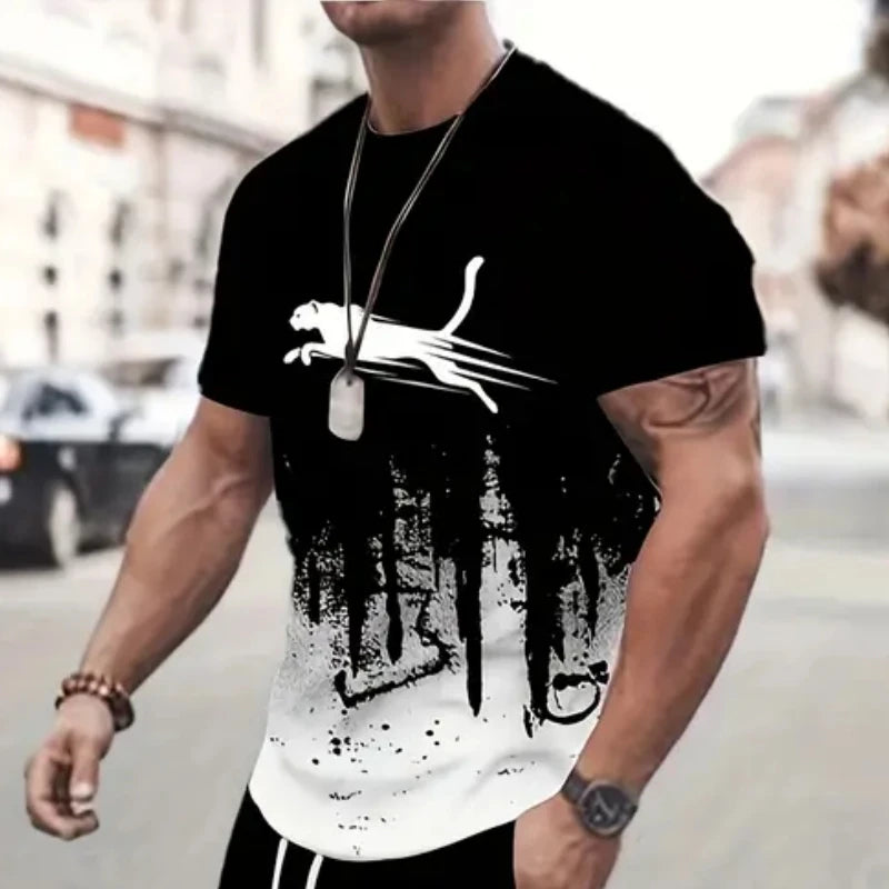Animal Print 3D T-Shirt