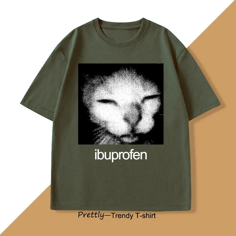 Ibuprofen Cat Meme Graphic Tee