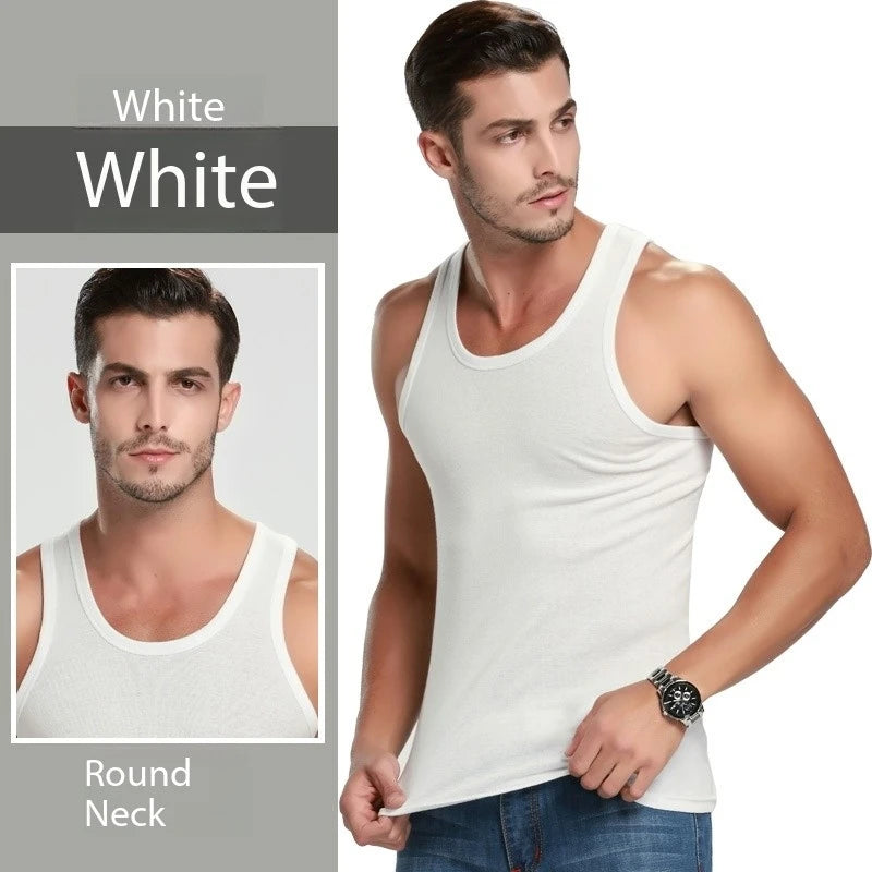 Sleeveless Cotton Fitness Vest