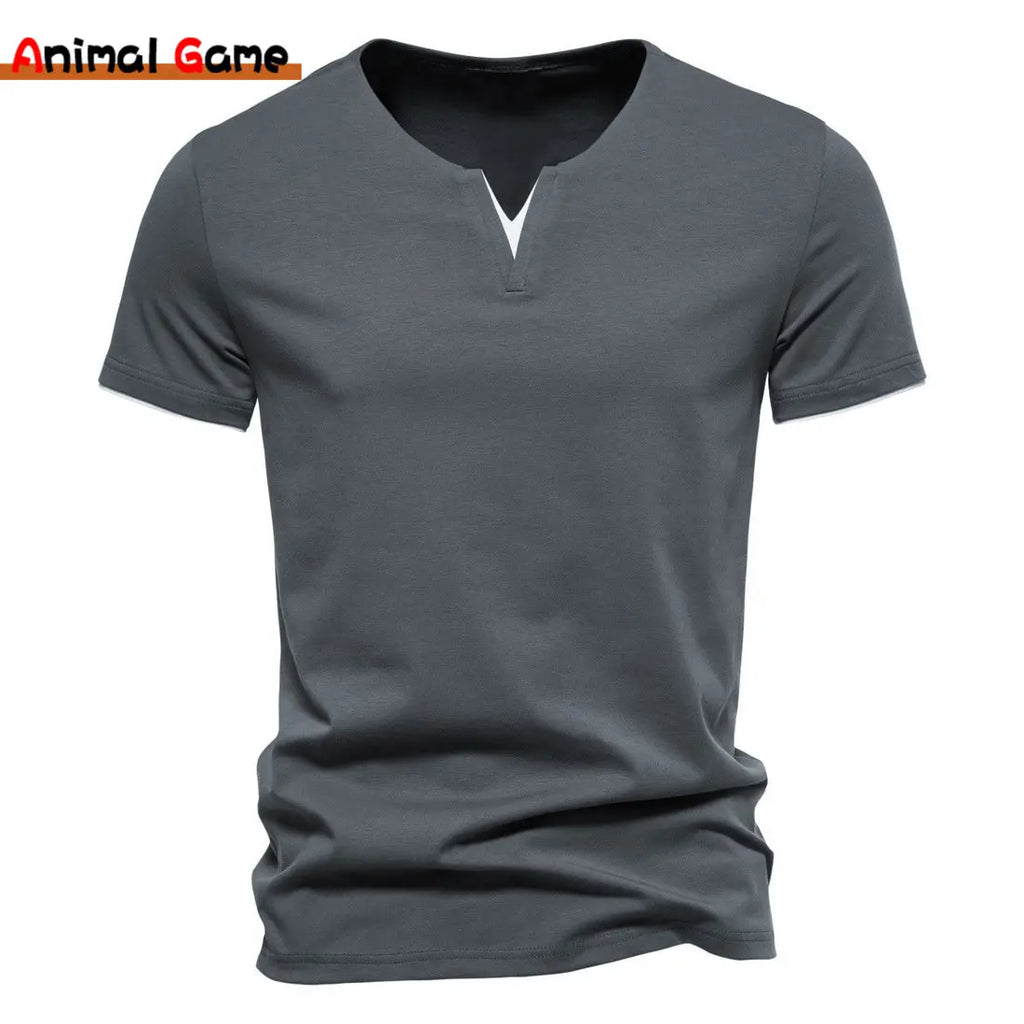 Slim Fit Henley Short Sleeve T-Shirt