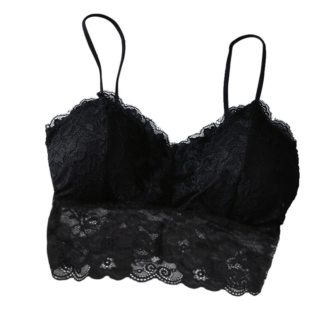 Lace Bralette Bustier Crop Top