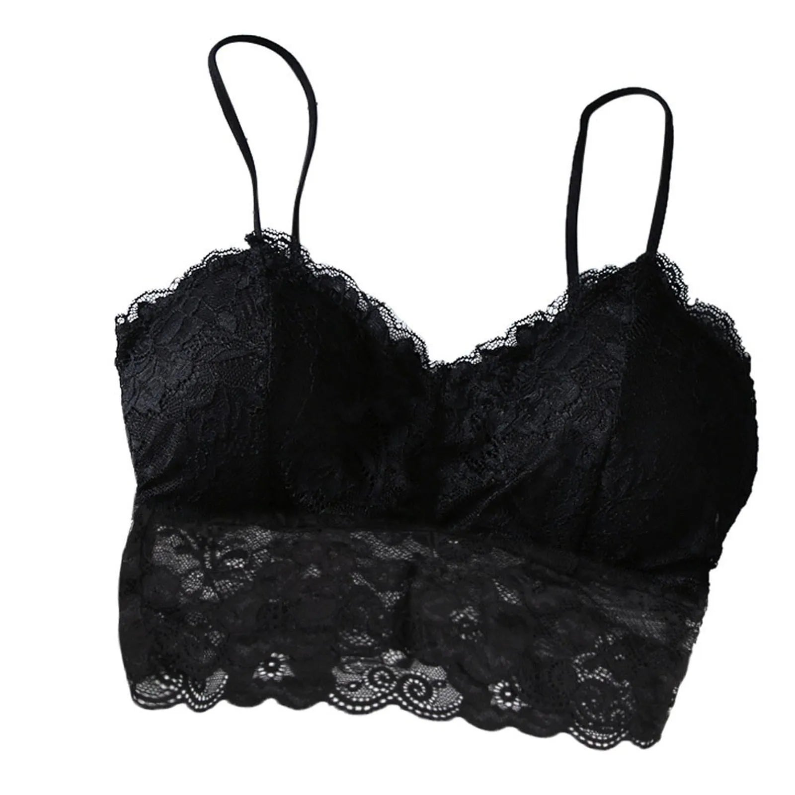 Lace Bralette Bustier Crop Top