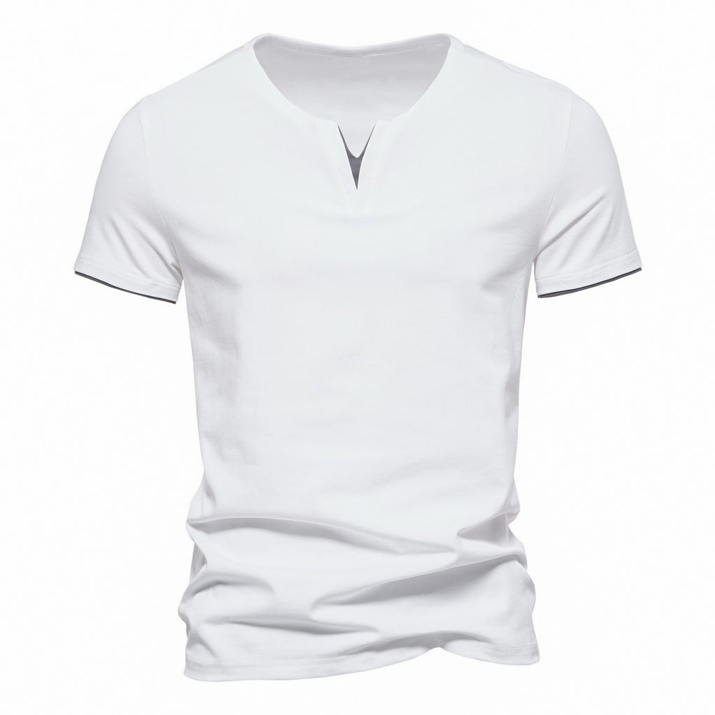 Slim Fit Henley Short Sleeve T-Shirt