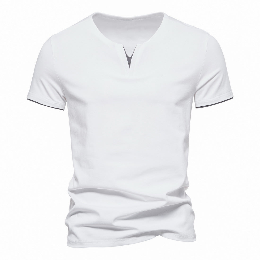 Slim Fit Henley Short Sleeve T-Shirt