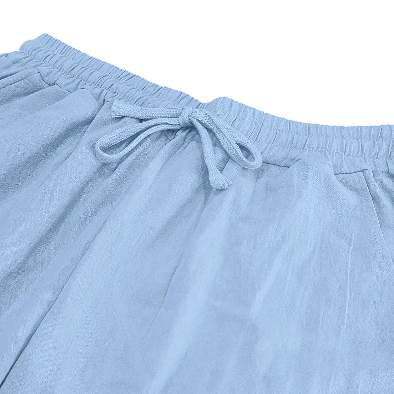 Hip-Hop Cotton Linen Outdoor Pants