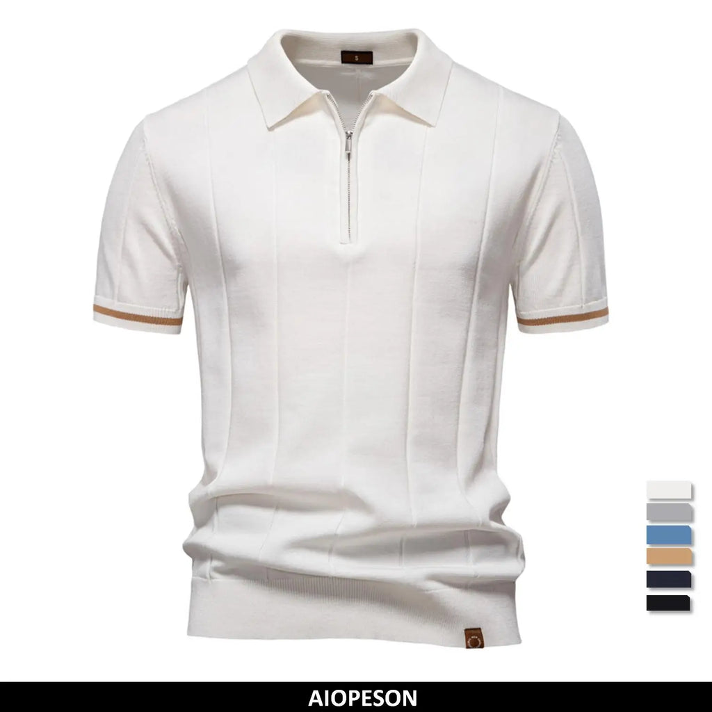 Slim Fit Zip Polo Shirt