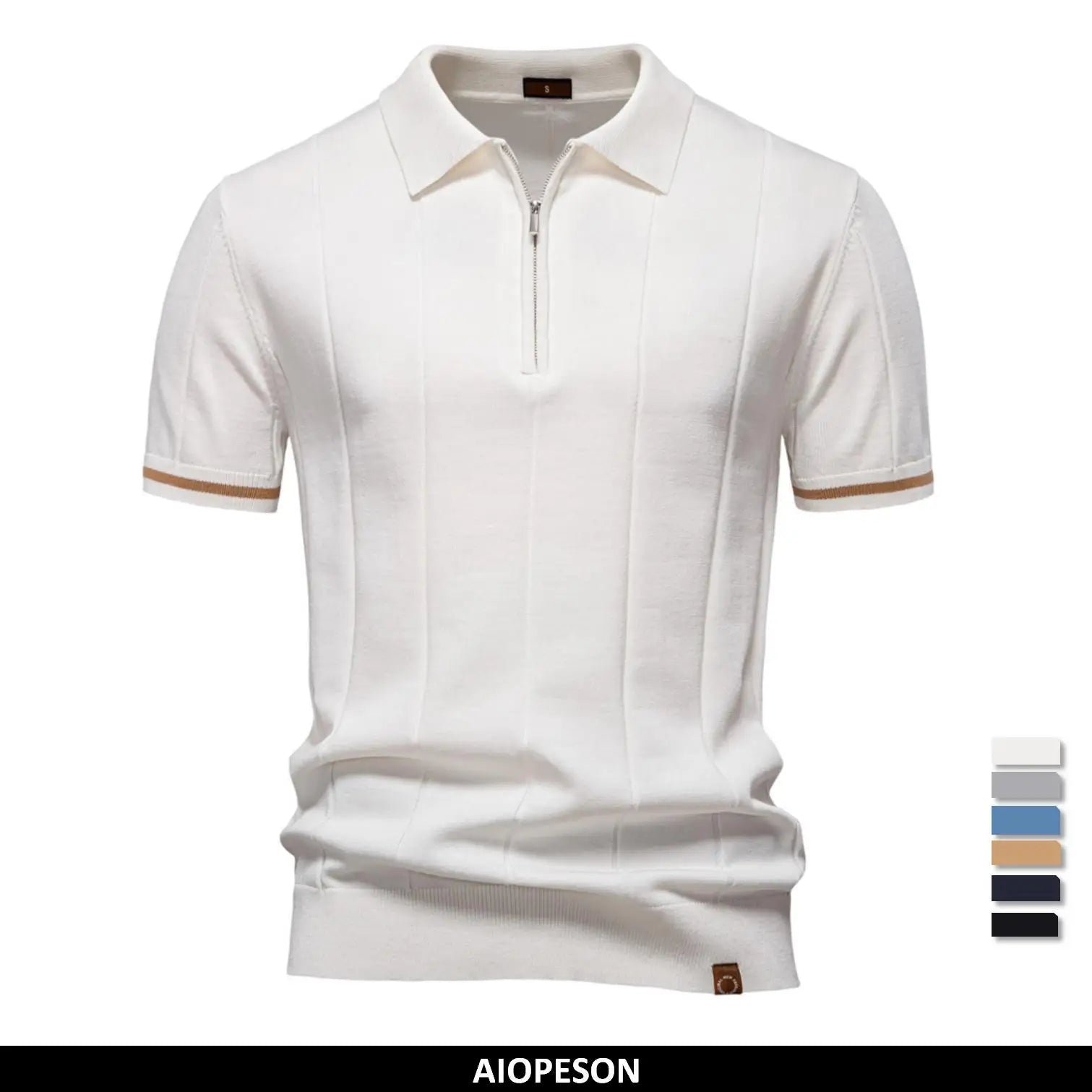 Slim Fit Zip Polo Shirt