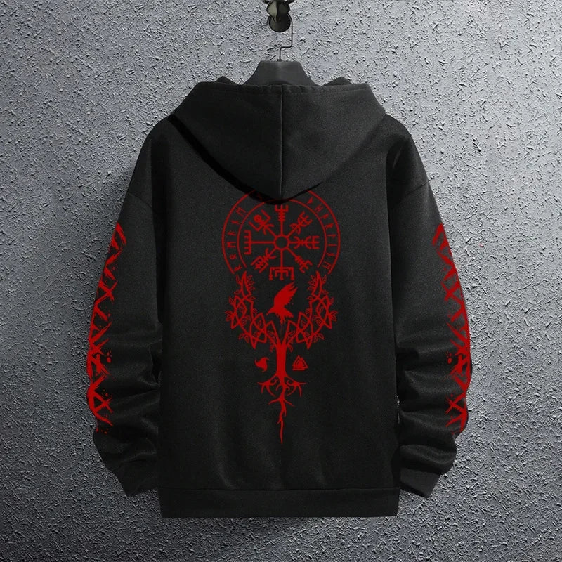 Sporty Pullover Hoodie Sweatshirt