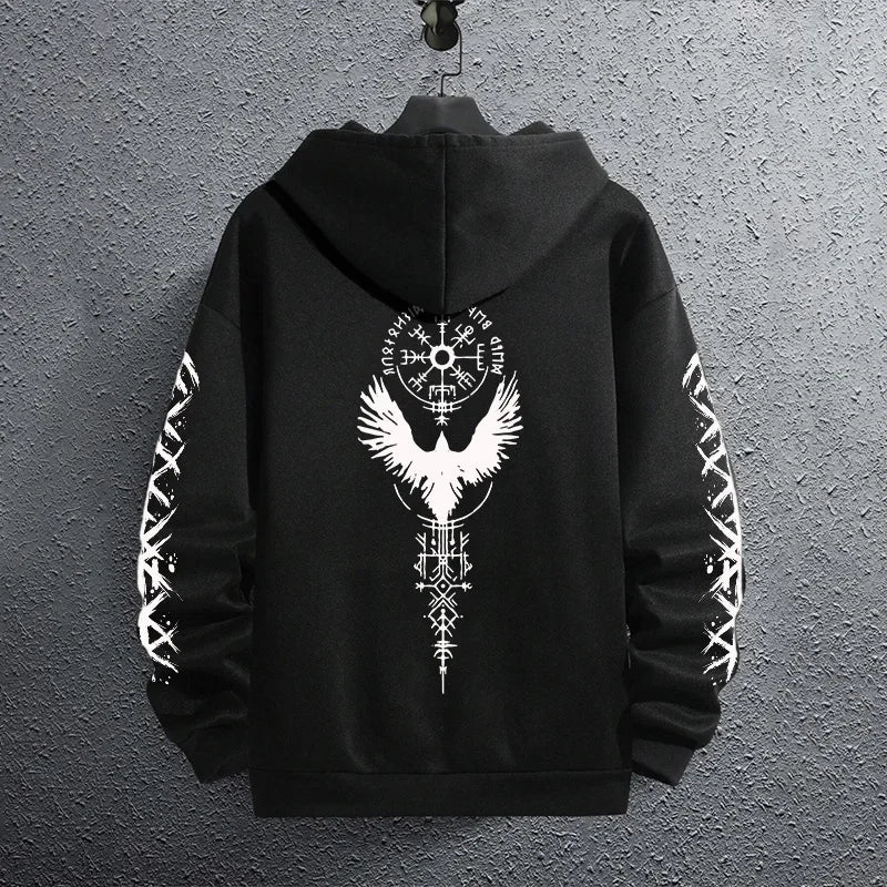 Sporty Pullover Hoodie Sweatshirt