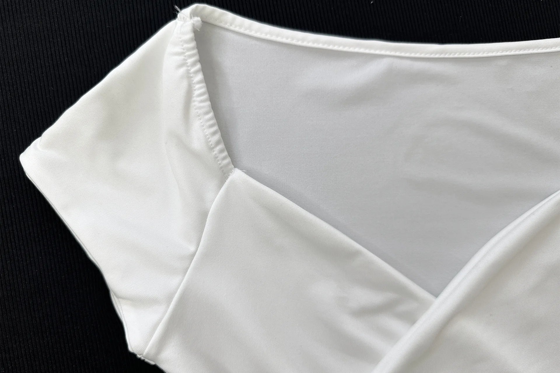 V-Neck Push Up Crop Top
