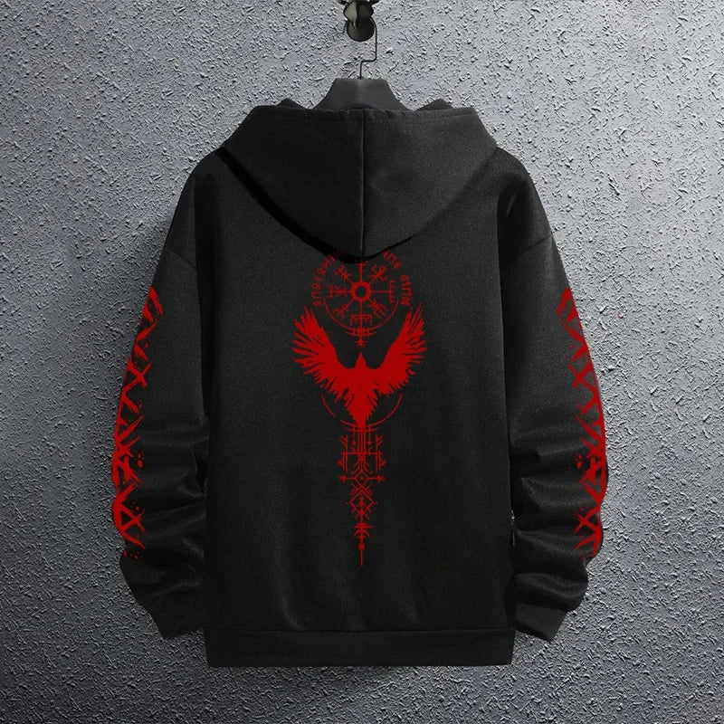 Sporty Pullover Hoodie Sweatshirt