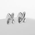 Women's Criss-Cross Tiny Huggie Hoop Earrings
