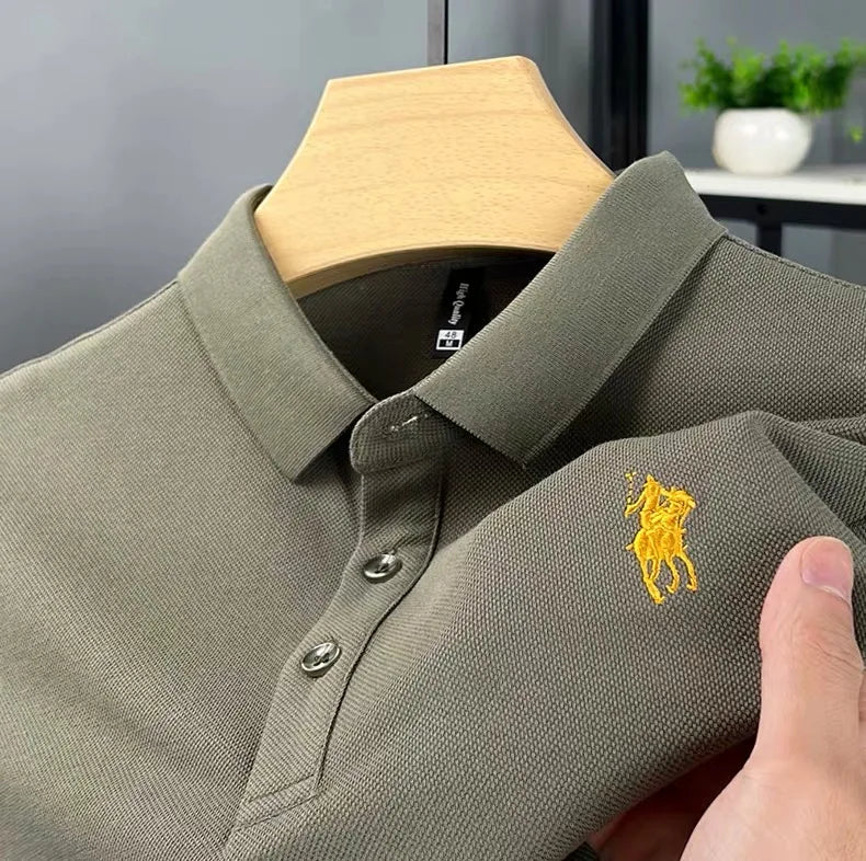 Embroidered Cotton Polo Shirt