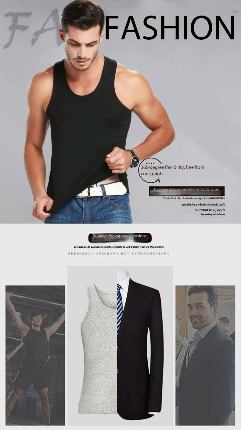 Sleeveless Cotton Fitness Vest
