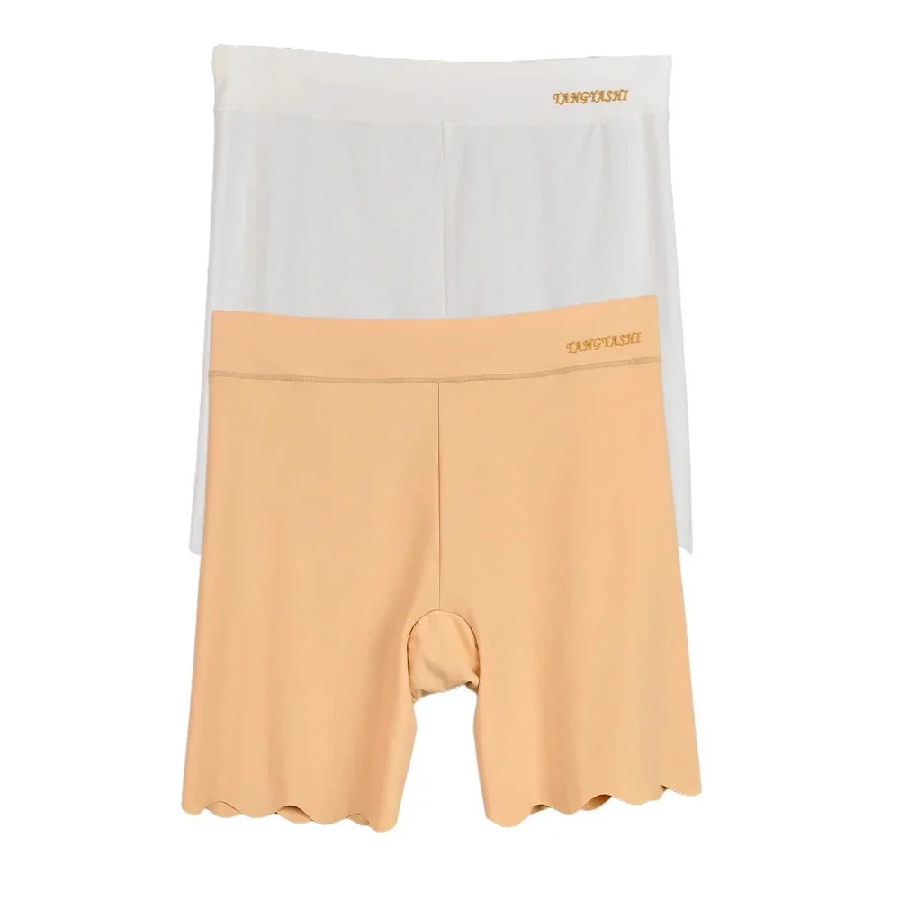 Women's Seamless Ice Silk Safety Shorts