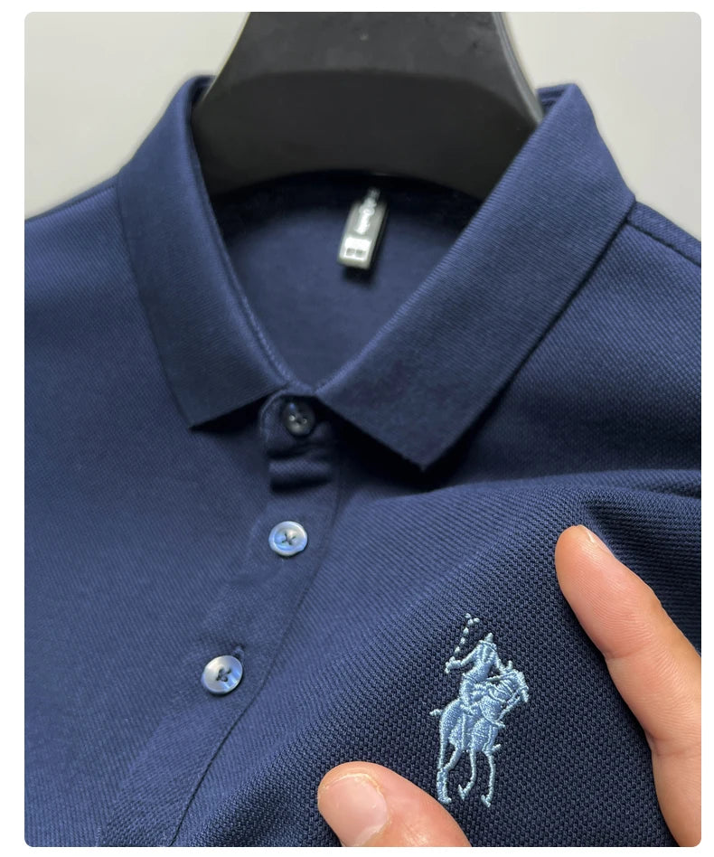 Embroidered Cotton Polo Shirt