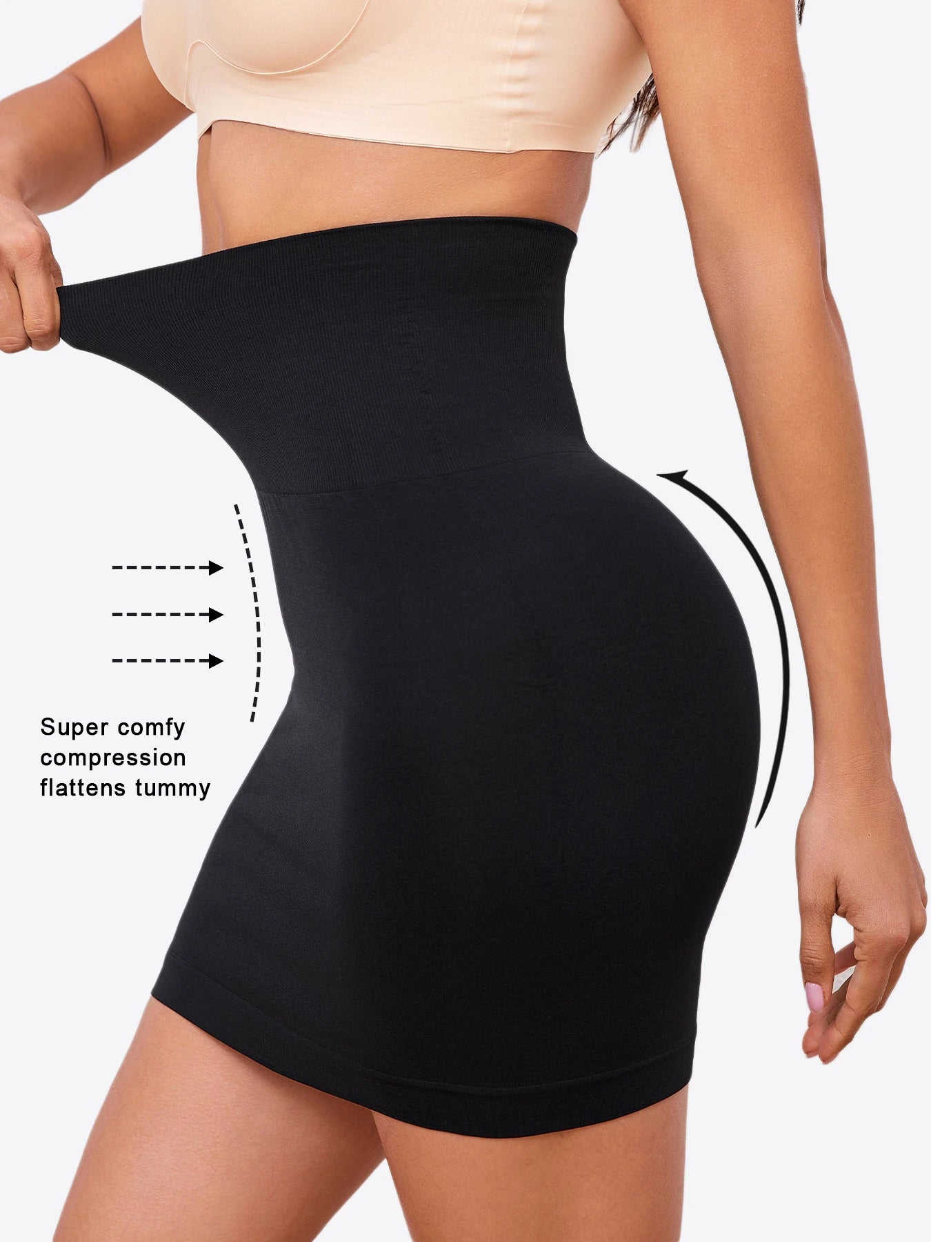 Women's High Waist Tummy Control Half Slip Shapewear