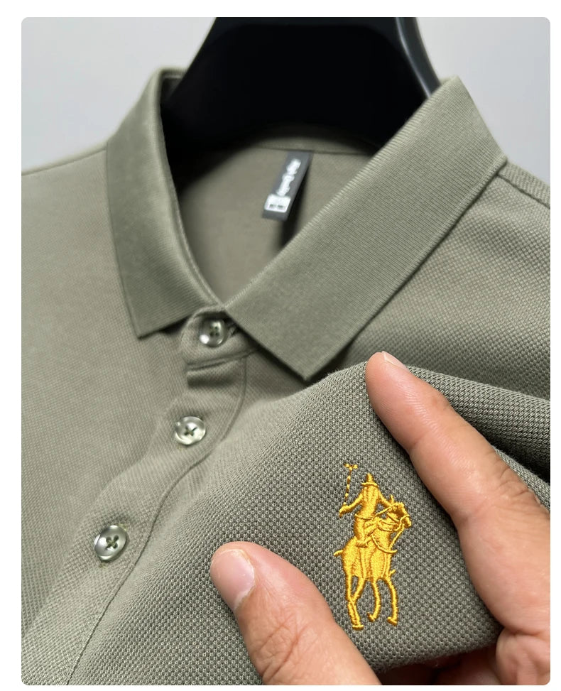 Embroidered Cotton Polo Shirt