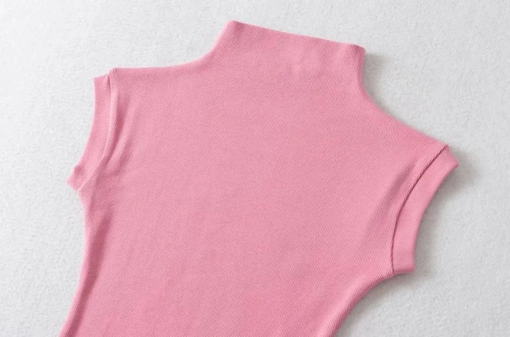 Turtleneck Slim Pullover Tee