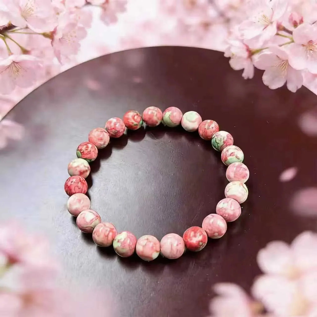 Colorful Imperial Jasper Rose Quartz Beaded Bracelet Women Fashion Jewelry for Love and Friendship bracelet for women charm