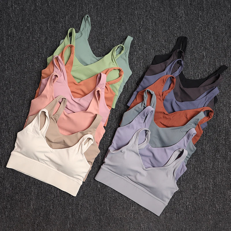 Shockproof Backless Sports Bra