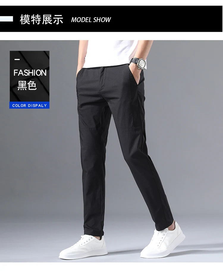 Slim Fit Stretch Chino Trousers
