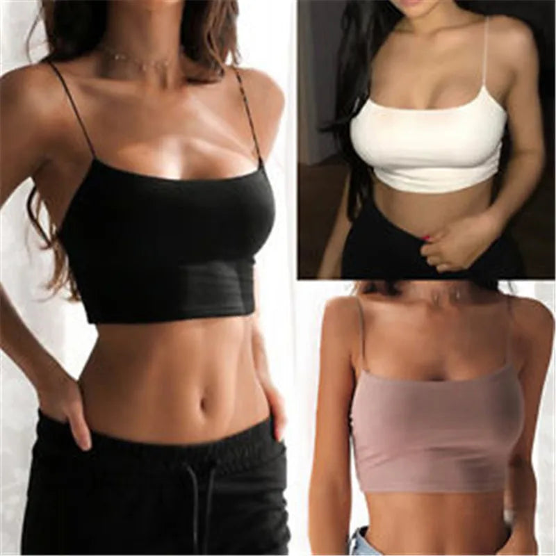 Halter Backless Crop Cami