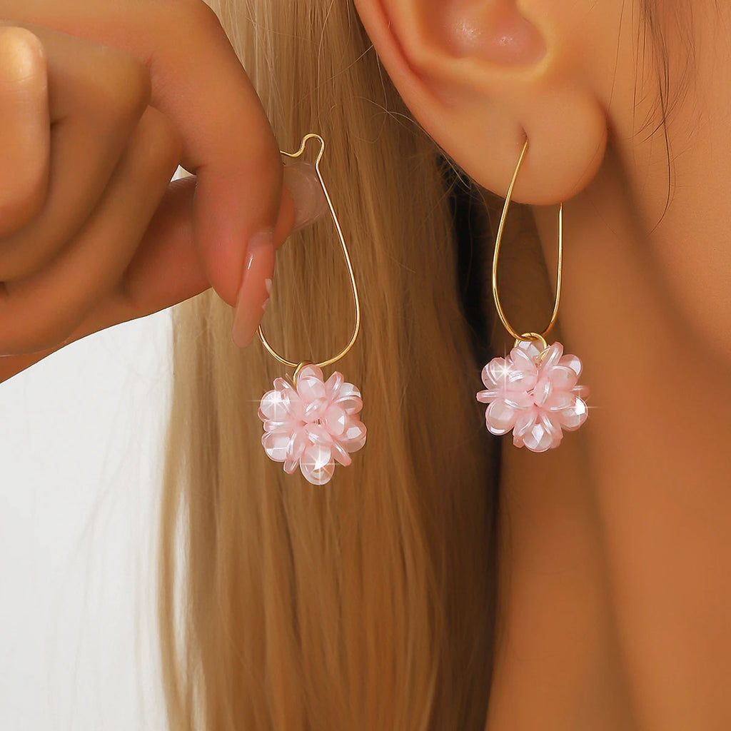 Women's Korean Pearl & Butterfly Flower Earrings