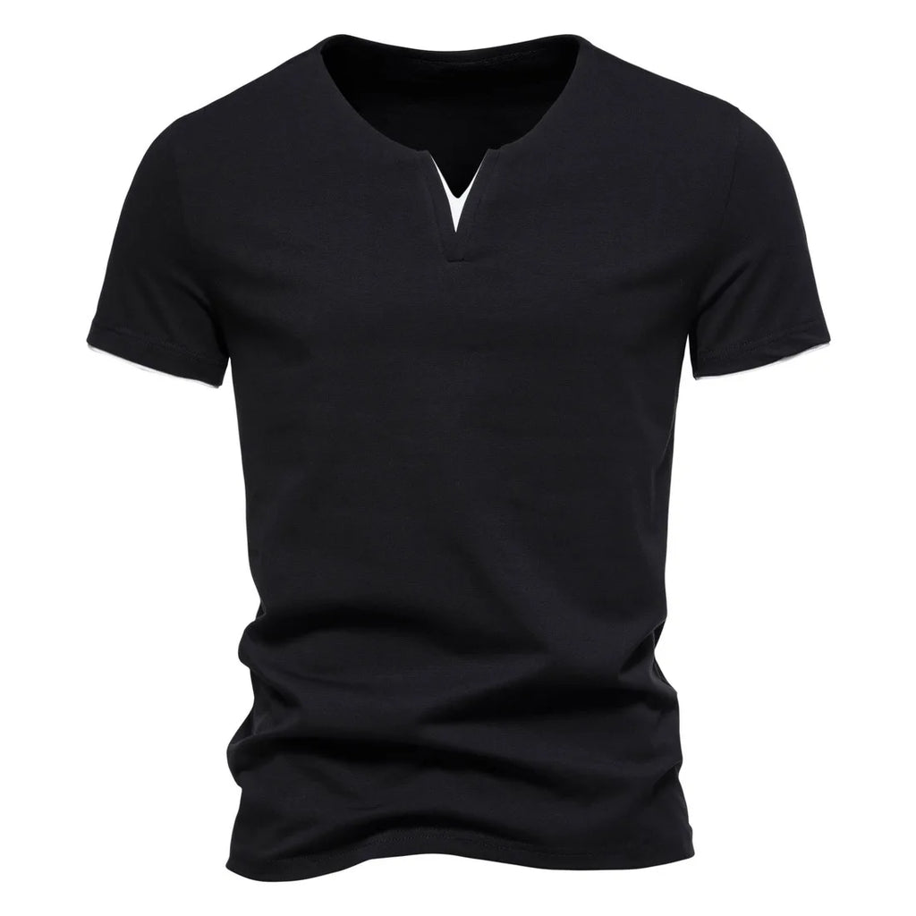 Slim Fit Henley Short Sleeve T-Shirt