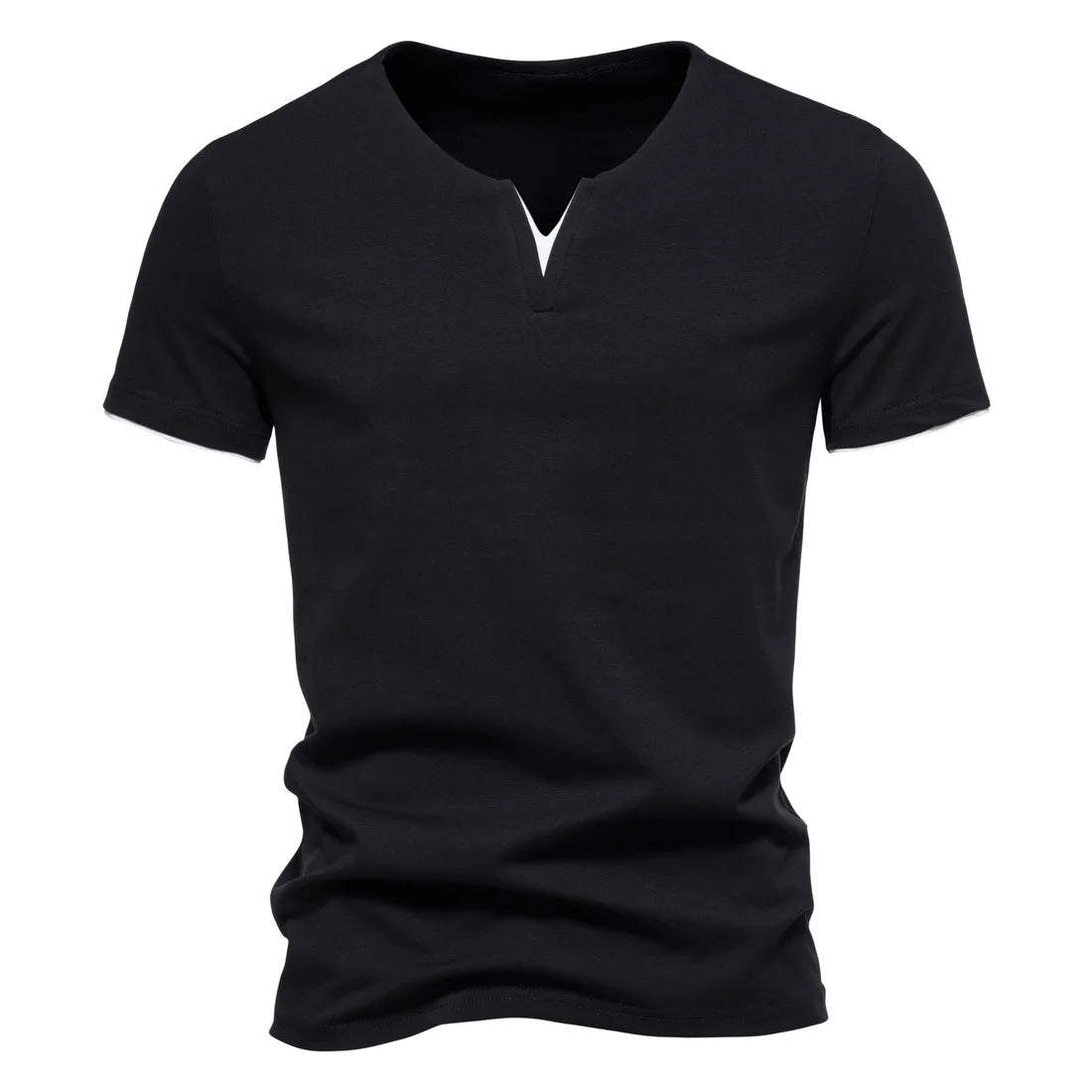 Slim Fit Henley Short Sleeve T-Shirt
